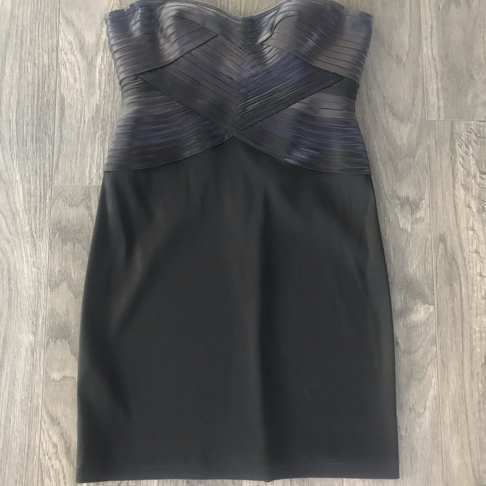 BCBG Black Strapless Mini Dress